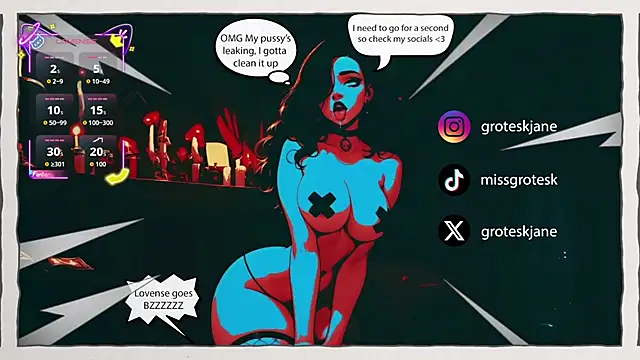 Snapshot of GroteskJane chatting on May 25, 2026, 6:03 pm GroteskJane online show from May 25, 2026, 6:03 pm