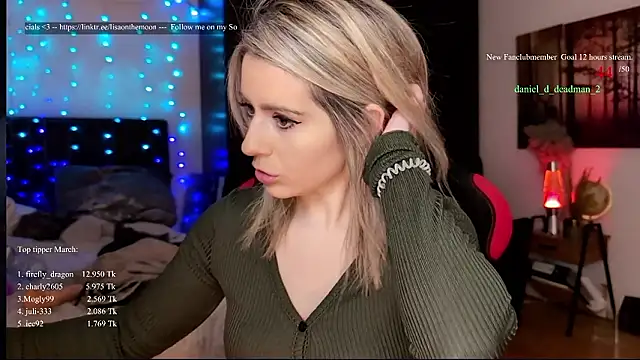 Lisaonthemoon online show from March 18, 2026, 6:11 pm