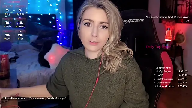 Lisaonthemoon online show from April 24, 2026, 5:26 pm