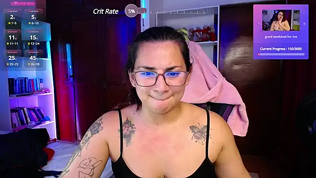 Snapshot of Amarantha_666 chatting on January 19, 2025, 12:38 am Amarantha 666 online show from January 19, 2025, 12:38 am