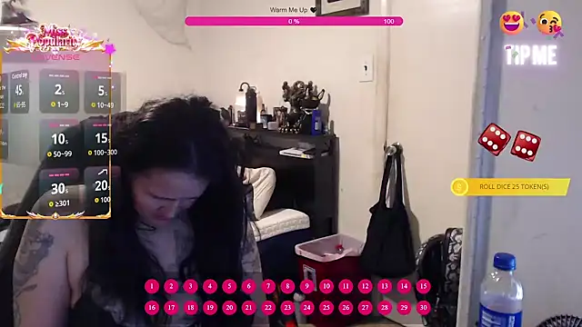 Snapshot of Demonicmiss chatting on June 14, 2026, 11:56 am Demonicmiss online show from June 14, 2026, 11:56 am