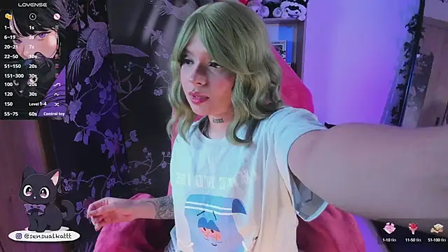 sensualkattt online show from March 6, 2025, 12:30 pm