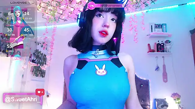 SweetAhri online show from March 10, 2025, 10:55 pm