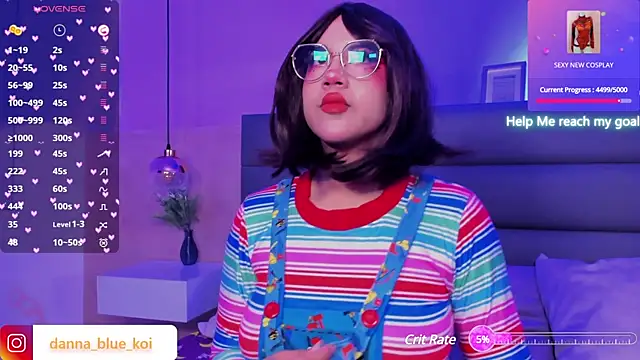 blue koi online show from January 19, 2025, 1:00 am