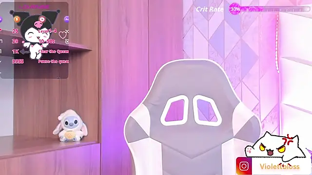 Violettbloss online show from February 20, 2026, 3:25 am