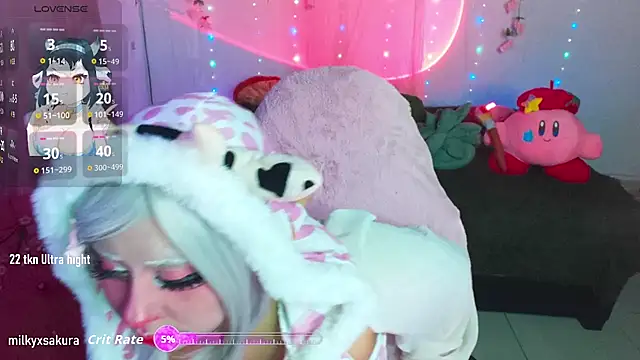 MilkyXSakura online show from March 8, 2026, 12:08 am