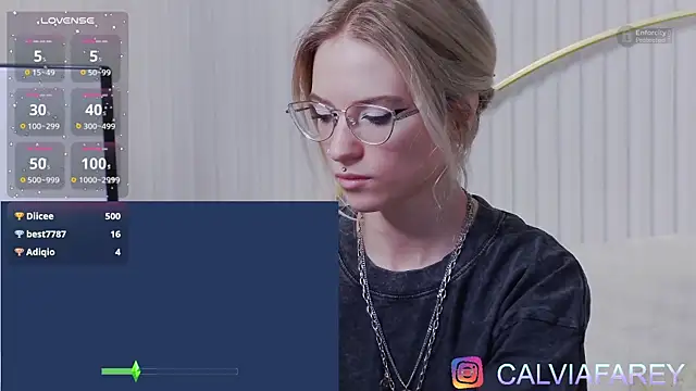 Snapshot of calviafarey chatting on February 14, 2026, 12:51 am calviafarey online show from February 14, 2026, 12:51 am