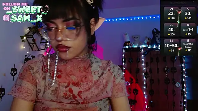 Snapshot of sweet_Samx chatting on December 23, 2024, 6:22 am sweet Samx online show from December 23, 2024, 6:22 am