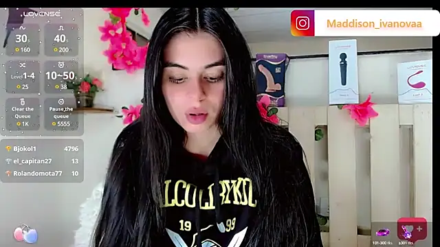Snapshot of Madisson_Ivanova chatting on January 19, 2025, 11:34 am Madisson Ivanova online show from January 19, 2025, 11:34 am