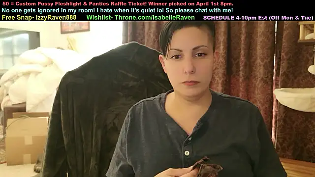 IsabelleRaven online show from March 20, 2026, 9:52 pm