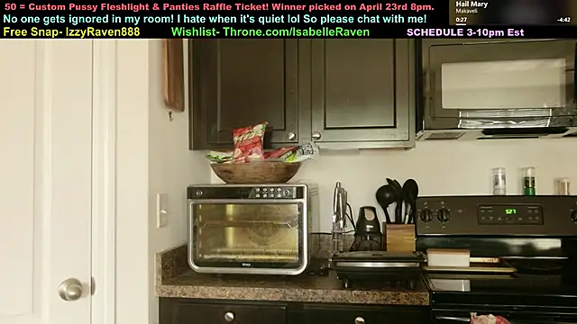 IsabelleRaven online show from April 20, 2026, 9:27 pm