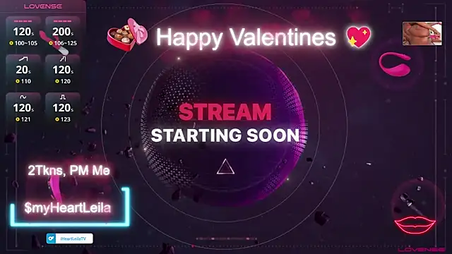 Snapshot of iHeartLeila chatting on February 14, 2026, 12:29 am iHeartLeila online show from February 14, 2026, 12:29 am
