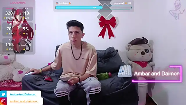 Ambar and daimon  online show from April 15, 2026, 5:03 am