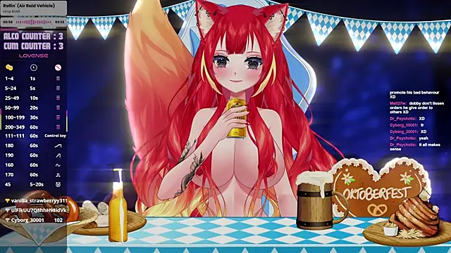 LewdKira VT online show from October 3, 2025, 2:14 pm