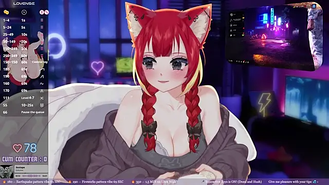 LewdKira VT online show from March 22, 2026, 7:17 pm
