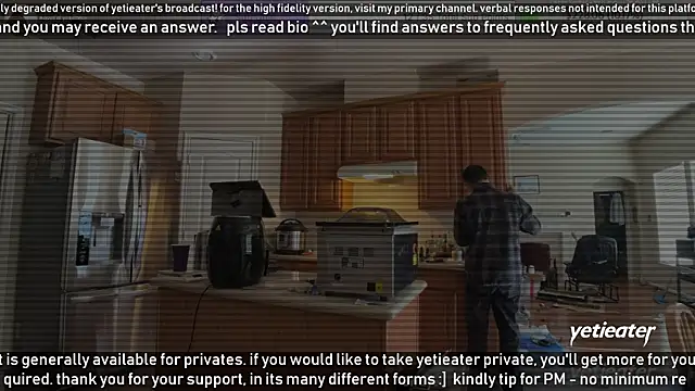 Snapshot of yetieater chatting on January 16, 2025, 5:44 pm yetieater online show from January 16, 2025, 5:44 pm