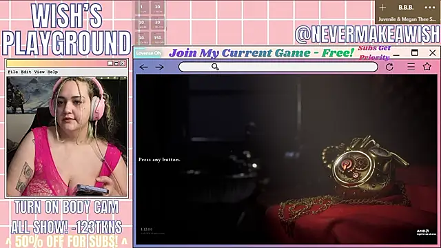 Snapshot of nevermakeawish chatting on March 20, 2026, 4:28 am nevermakeawish online show from March 20, 2026, 4:28 am