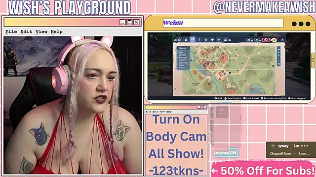 Snapshot of nevermakeawish chatting on April 7, 2026, 9:43 am nevermakeawish online show from April 7, 2026, 9:43 am
