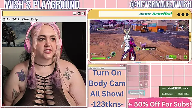 Snapshot of nevermakeawish chatting on April 9, 2026, 9:15 am nevermakeawish online show from April 9, 2026, 9:15 am