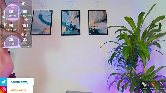 samucamx  online show from February 2, 2026, 2:05 pm