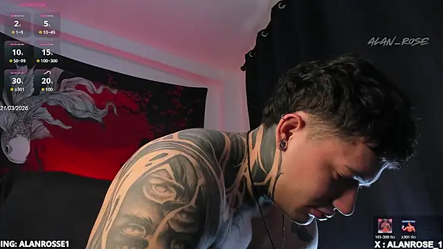 AlanRose01 online show from March 21, 2026, 5:27 pm