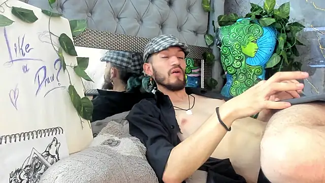 AngelDamianArt online show from November 24, 2025, 7:35 pm