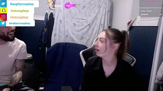 Snapshot of lovecoupleqc chatting on April 28, 2026, 6:51 am lovecoupleqc online show from April 28, 2026, 6:51 am