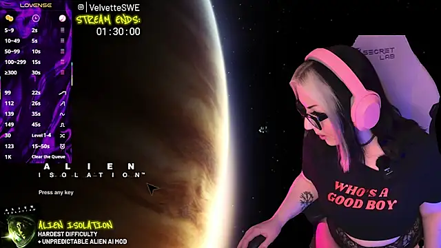 Snapshot of VelvetteSWE chatting on May 30, 2026, 8:06 pm VelvetteSWE online show from May 30, 2026, 8:06 pm