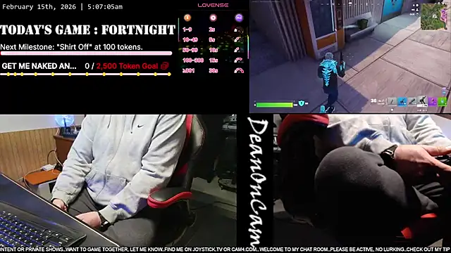 DeanonCam online show from February 15, 2026, 11:08 am