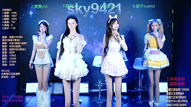 SKY9421 online show from April 4, 2026, 3:42 pm