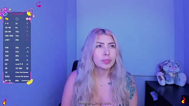 Megan sexrosse online show from April 7, 2026, 4:24 am