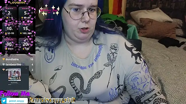 Snapshot of JannetPie chatting on February 19, 2025, 11:46 pm JannetPie online show from February 19, 2025, 11:46 pm