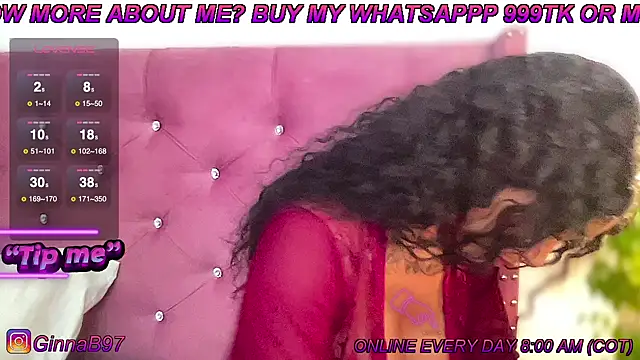 Snapshot of GinnaBolton chatting on January 15, 2025, 12:58 pm GinnaBolton online show from January 15, 2025, 12:58 pm