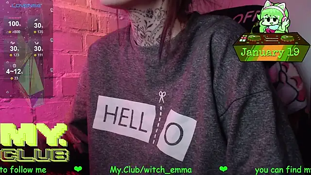 Witch Emma online show from January 19, 2026, 4:16 am