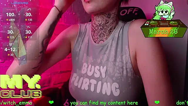 Witch Emma online show from March 28, 2026, 9:03 pm